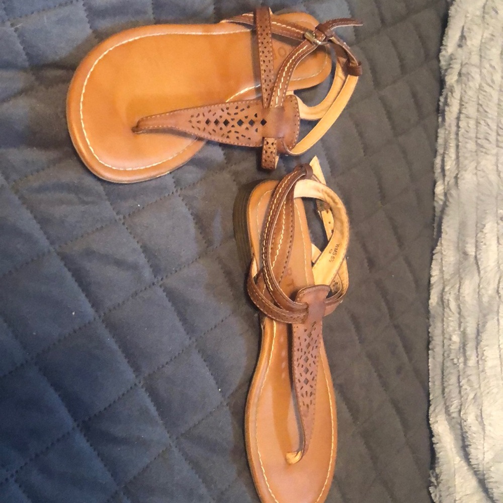 Tan sandals